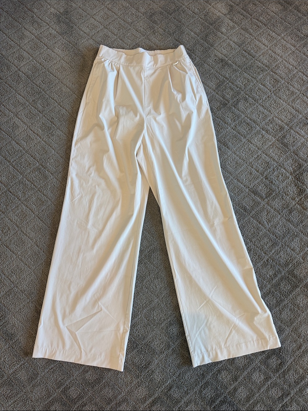 Nike Wide Leg Pull-On Pants - White